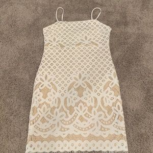 Altar'd State White Lace Dress Size M